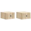 vidaXL Fali &eacute;jjeli szekr&eacute;ny 2 pcs Sonoma T&ouml;lgy 33 x 34,5 x 20 cm