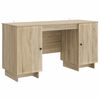 vidaXL Asztal Sonoma T&ouml;lgy Szerelt Fa 142,5 x 50 x 75 cm