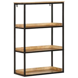 vidaXL K&ouml;nyvszekr&eacute;ny 70 x 35 x 110 cm T&ouml;m&ouml;r mang&oacute;fa