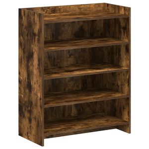 vidaXL Cipőszekr&eacute;ny F&uuml;st&ouml;s T&ouml;lgy 73,5 x 36 x 92 cm Szerelt Fa