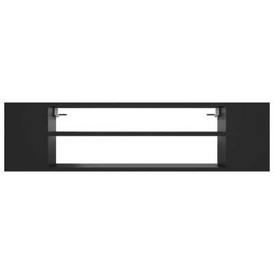 vidaXL fekete forgácslap függő TV -szekrény 100 x 30 x 26,5 cm
