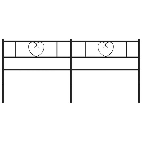 vidaXL fekete f&eacute;m fejt&aacute;mla 200 cm