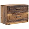 vidaXL &Eacute;jjeliszekr&eacute;ny fi&oacute;kkal Antik Fa 62 x 34,5 x 44,5 cm Szerelt Fa