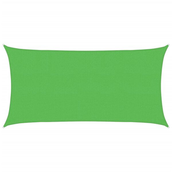 vidaXL vil&aacute;gosz&ouml;ld n&eacute;gysz&ouml;gletű HDPE napvitorla 160 g/m&sup2; 2 x 3,5 m