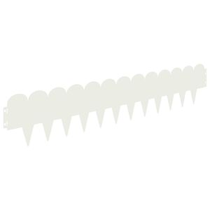 vidaXL Fűszeg&eacute;lyez&eacute;s 20 db 103 x 20 cm Ac&eacute;l Feh&eacute;r