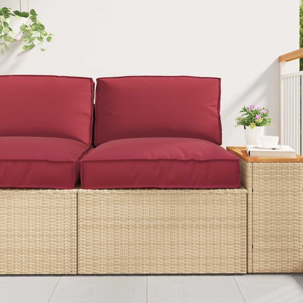 vidaXL Raklap párna készlet 2 pcs Fekete Oxford szövet