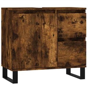 vidaXL f&uuml;st&ouml;s t&ouml;lgy sz&iacute;nű szerelt fa f&uuml;rdőszobaszekr&eacute;ny 65x33x60 cm