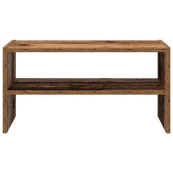 vidaXL antik fa sz&iacute;nű cipőtart&oacute; &aacute;llv&aacute;ny halmozhat&oacute; 60 x 30 x 30,5 cm