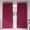 vidaXL Fekete F&uuml;gg&ouml;ny Gyűrűkkel 2 pcs Bord&oacute; 260 x 140 cm Poli&eacute;szter
