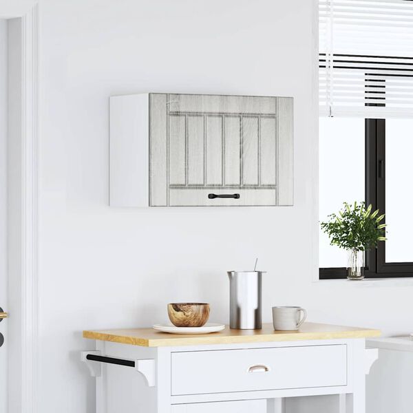 vidaXL konyhai fali szekr&eacute;ny Lucca sz&uuml;rke sonoma szerelt fa