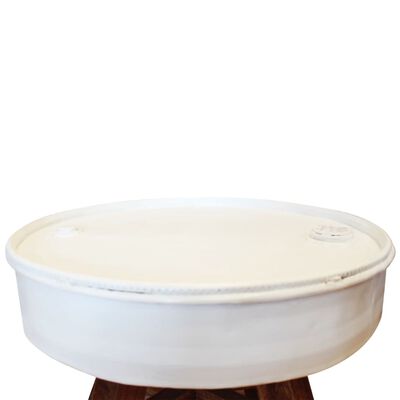 vidaXL fehér újrahasznosított fa dohányzóasztal 60 x 45 cm