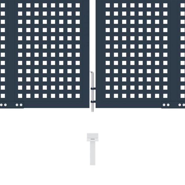 vidaXL antracitsz&uuml;rke ac&eacute;l ker&iacute;t&eacute;skapu 306 x 250 cm