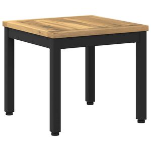 vidaXL Doh&aacute;nyz&oacute;asztal Feh&eacute;r &eacute;s Fekete 40 x 40,5 x 36 cm T&ouml;m&ouml;r Ak&aacute;cfa