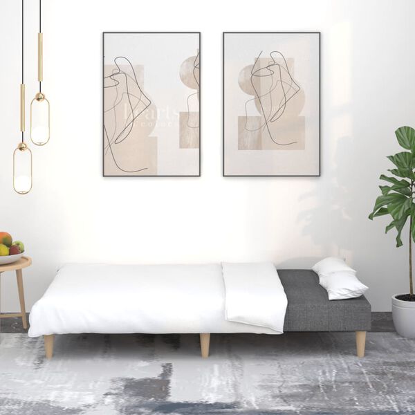 vidaXL k&eacute;tszem&eacute;lyes s&ouml;t&eacute;tsz&uuml;rke sz&ouml;vet kanap&eacute;&aacute;gy