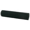 vidaXL Eur&oacute;pai Ker&iacute;t&eacute;s 1 x 25 m PVC-bevonat&uacute; vas Z&ouml;ld