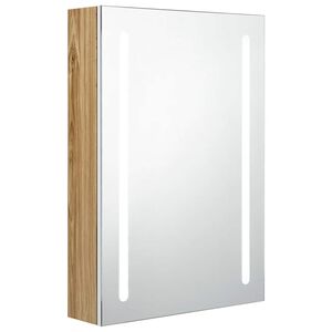 vidaXL feh&eacute;r-t&ouml;lgysz&iacute;nű LED-es t&uuml;kr&ouml;s f&uuml;rdőszobaszekr&eacute;ny 50x13x70 cm