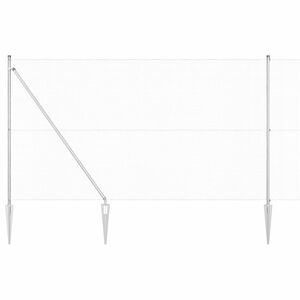 vidaXL Hevederes dr&oacute;tker&iacute;t&eacute;s t&uuml;sk&eacute;kkel 10 x 1,5 m Horganyzott Ac&eacute;l