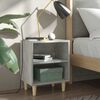 vidaXL 2 db betonsz&uuml;rke &eacute;jjeliszekr&eacute;ny t&ouml;m&ouml;r fa l&aacute;bakkal 40x30x50 cm