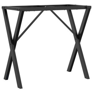 vidaXL ac&eacute;l doh&aacute;nyz&oacute;asztall&aacute;bak X-alak&uacute; v&aacute;zzal 80 x 40 x 73 cm
