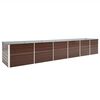 vidaXL barna horganyzott ac&eacute;l kerti magas&aacute;gy&aacute;s 480 x 80 x 77 cm