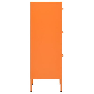vidaXL narancssárga acél tárolószekrény 42,5x35x101,5 cm