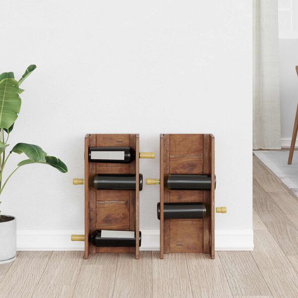 vidaXL &Aacute;llv&aacute;ny Barna 24 x 13 x 54 cm T&ouml;m&ouml;r Mahag&oacute;ni Fa