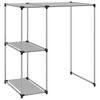 vidaXL 2 szintes sz&uuml;rke mos&oacute;g&eacute;p feletti t&aacute;rol&oacute;&aacute;llv&aacute;ny 87x55x90,5 cm