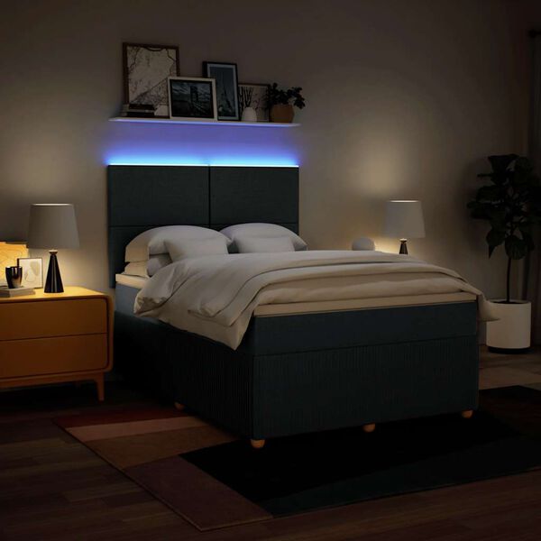 vidaXL k&eacute;k sz&ouml;vet rug&oacute;s &aacute;gy matraccal 140 x 200 cm