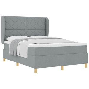 vidaXL Boxspring &aacute;gy matraccal S&ouml;t&eacute;tsz&uuml;rke 90x190 cm Sz&ouml;vet sz&ouml;vet