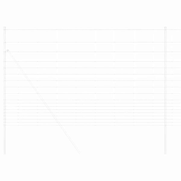 vidaXL Legelőkerítés Ezüst 50 x 1,5 m Horganyzott acél