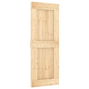 vidaXL Cs&uacute;sz&oacute; ajt&oacute; NARVIK Term&eacute;szetes &eacute;s Fekete 80 x 210 cm (152,5 cm)