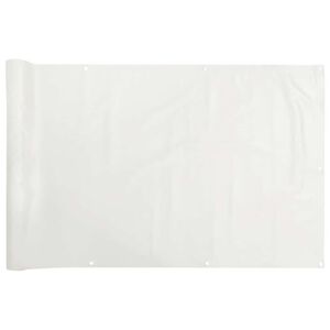 vidaXL feh&eacute;r PVC bel&aacute;t&aacute;s elleni erk&eacute;lyparav&aacute;n 600x120 cm