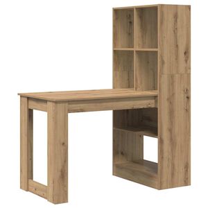 vidaXL Asztal Artisan t&ouml;lgy Szerelt Fa 122 x 67 x 145 cm
