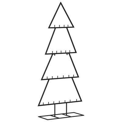 vidaXL fekete fém karácsonyfa dekorációhoz 125 cm