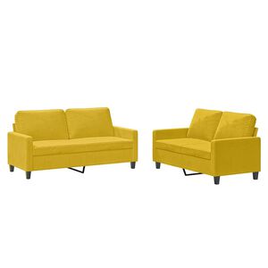 vidaXL 2 r&eacute;szes s&aacute;rga b&aacute;rsony &uuml;lőgarnit&uacute;ra p&aacute;rn&aacute;kkal