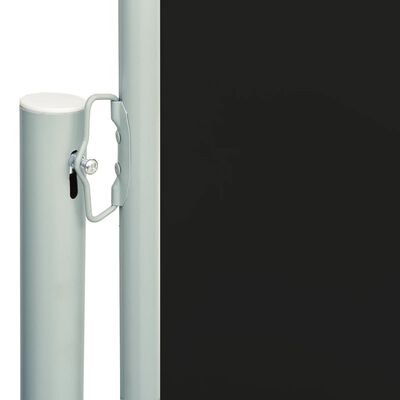 vidaXL fekete behúzható oldalsó terasznapellenző 200 x 600 cm