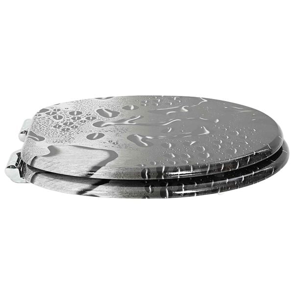 vidaXL WC &uuml;lőke 2 pcs Sz&uuml;rke 44 x 38 cm MDF lap