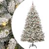 vidaXL Mű kar&aacute;csonyfa 300 cm 300 LED Meleg feh&eacute;r PVC &eacute;s Ac&eacute;l