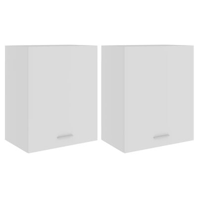vidaXL 2 db fehér forgácslap függő szekrény 50 x 31 x 60 cm