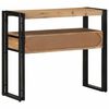 vidaXL Konzolasztal fi&oacute;kkal Barna 90 x 33 x 75 cm T&ouml;m&ouml;r Ak&aacute;cfa