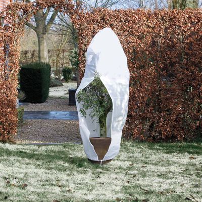 Nature Winter fehér gyapjú takarófólia cipzárral 70 g/m² 2,5 x 2 x 2 m