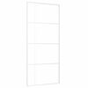 vidaXL feh&eacute;r ESG &uuml;veg &eacute;s alum&iacute;nium tol&oacute;ajt&oacute; 90x205 cm