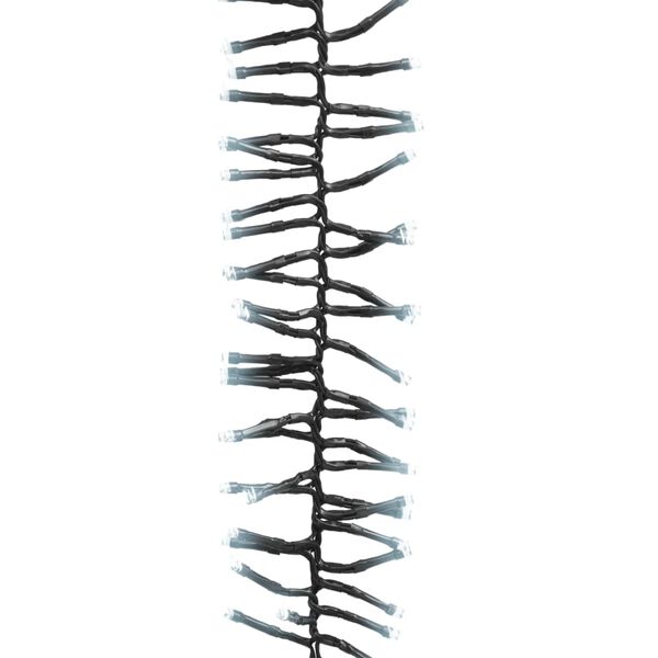 vidaXL hideg fehér fényű fürtös PVC LED-szalag 3000 LED-del 23 m