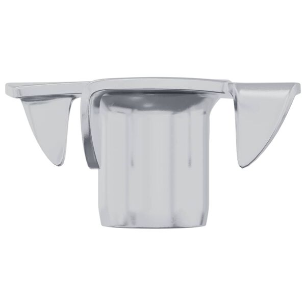 vidaXL Pronged T-any&aacute;s 2 pcs Ez&uuml;st M6 mm Ac&eacute;l