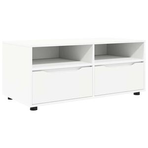 vidaXL TV szekr&eacute;ny fi&oacute;kkal Feh&eacute;r 100 x 48 x 43 cm Faanyag
