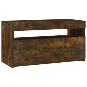 vidaXL f&uuml;st&ouml;s t&ouml;lgy sz&iacute;nű TV-szekr&eacute;ny LED-vil&aacute;g&iacute;t&aacute;ssal 75 x 35 x 40 cm