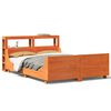 vidaXL viaszbarna t&ouml;m&ouml;r fenyőfa &aacute;gy matrac n&eacute;lk&uuml;l 120 x 190 cm