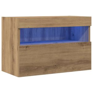 vidaXL TV Fali Szekr&eacute;ny 60 x 30 x 40 cm k&eacute;zműves t&ouml;lgy Szerelt Fa