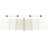 vidaXL krémszínű behúzható oldalsó napellenző 180 x 600 cm