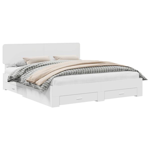 vidaXL &Aacute;gykeret fejt&aacute;ml&aacute;val fi&oacute;kkal Feh&eacute;r 200 x 200 cm Faanyag